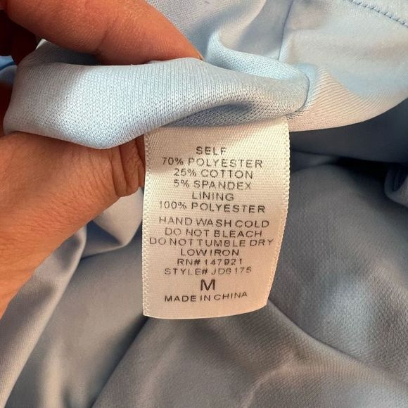 Lulu’s Meet Cute Light Blue Skater Dress size Medium - Picture 12 of 13